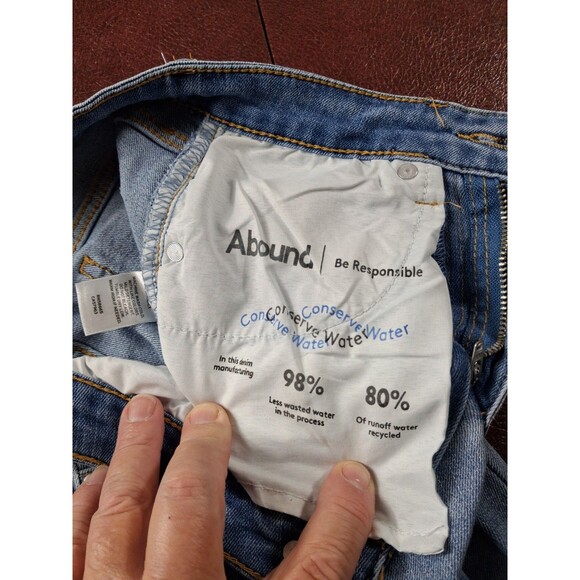 ABOUND Women’s Size 23 Skinny Jeans Light Blue Stretch Denim Mid-Rise - Picture 4 of 10